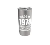 Limited Edition 1978 Birthday 1978 Born in 1978 Stainless Steel Insulated Tumbler