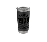 Limited Edition 1979 Birthday 1979 Born in 1979 Stainless Steel Insulated Tumbler