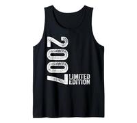 Limited Edition 2007 Men Boy 18 Years Vintage 18th Birthday Tank Top