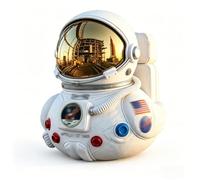 Limited Edition Artemis II Mission Moon Launch Commemorative Astronaut Duck, Space Exploration Collectible Figurine, Astronaut Desk Decor Gift for Space Lovers (White)