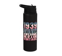 Limited Edition Awesome Original Vintage 1939 Retro Birthday Stainless Steel Insulated Water Bottle