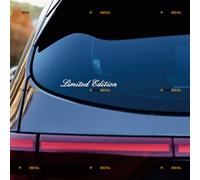 Limited Edition Car Sticker Decal Vinyl Racing Sport JDM - 2 Pack White 15.2cm - Fit for Honda Toyota Mazda Subaru Nissan Car Truck
