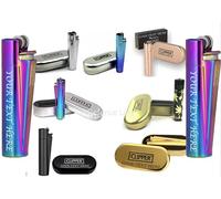 Limited Edition - Clipper Lighter ® Deep Laser Engraved Personalised Metal - Engraving Included for Birthdays, Anniversaries, Weddings and Valentines (RAINBOW)