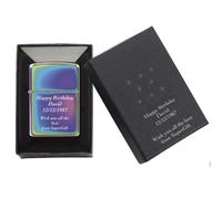 Limited Edition - Deep Laser Engraved Personalised Metal Lighter - Engraving Included for Birthdays, Anniversaries, Weddings and Valentines