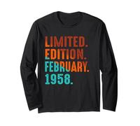 Limited Edition February 1958 Birthday Long Sleeve T-Shirt