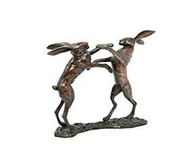 Limited Edition Hot Cast Solid Bronze Boxing Hares