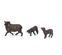 Limited Edition Hot Cast Solid Bronze Sheep and Lambs