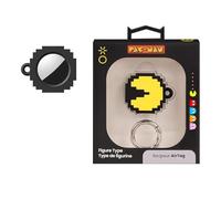 [Limited Edition] iFace PAC-MAN Series Silicone Protective Cover Compatible with Apple AirTag [Cute Character Case] [Carabiner Keychain Clip Included] - PAC-MAN