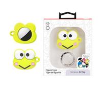 [Limited Edition] iFace Sanrio Series Silicone Protective Cover Compatible with Apple AirTag [Cute Character Case] [Carabiner Keychain Clip Included] - Keroppi
