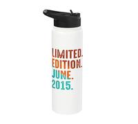 Limited Edition June 2015 Birthday Stainless Steel Insulated Water Bottle