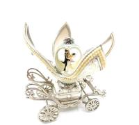 Limited Edition Kate Middleton Inspired Fabrerge Style Egg Royal Wedding Jeweled Vintage Natural Fabrergé Egg Natural Sapphire Neckless & Princess Catherine Coin 15th Anniversary wife gift daughter