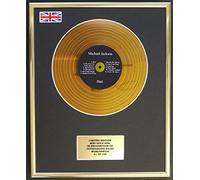 Limited Edition mini gold disc Display MICHAEL JACKSON/MINI GOLD DISC DISPLAY/LIMITED EDITION/COA/BAD