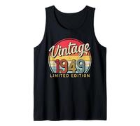 Limited Edition Retro Style 40's Born Vintage 1949 Birthday Tank Top