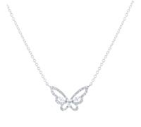 Limited Edition Riveret 18ct White Gold 0.40cttw Diamond Butterfly Necklace