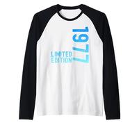 Limited Edition Vintage 1977 Funny 48th Birthday 48 Years Raglan Baseball Tee