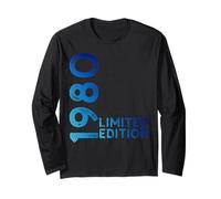 Limited Edition Vintage 1980 Funny 45th Birthday 45th Birthday Long Sleeve T-Shirt