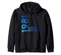 Limited Edition Vintage 1981 Funny 44th Birthday 44 Years Zip Hoodie