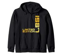 Limited Edition Vintage 1987 Funny 38th Birthday 38 Years Zip Hoodie