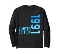 Limited Edition Vintage 1991 Funny 34th Birthday 34 Years Long Sleeve T-Shirt