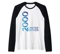 Limited Edition Vintage 2000 Funny 25th Birthday 25th Birthday Raglan Baseball Tee