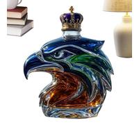 Limited Edition Whisky Bottll, Eagle Shape Wine Bottle, Decorative Empty Glass Jar, Elegant Display, Ideal Size and Artistic Craftsmanship, 1 Piece for Holiday Gathering Business Wedding Celebration