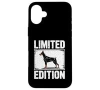 Limited Edition White Doberman Pinscher Dog Lover Gift Case for iPhone 16 Plus