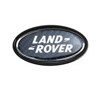 LIMITED EDITON Carbon Badge 2Pcs OEM Front Grille & Tailgate Emblem Decals for Land Rover Evoque,Sport,Discovery,Velar,Defender Chrome 85mm Oval Range Rover Grill Badge Logo with Free Surround Cover