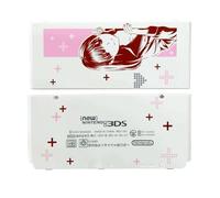 Limited for New3DS Extra Faceplate Replacement Cover Plates Pink Love+ Nene, for New 3DS Small Handheld Console, Custom Red Loving Plus JP Edition Outer Top & Bottom Shells Coverplate 2 PCS