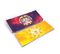 Limited for New3DS Extra Faceplate Shells PKM Sun & Moon Replacement, for New 3DS Small Handheld Game Consoles, Customized Gold/Red Edition Top/Bottom Cover Plate Outer Coverplate 2 PCS