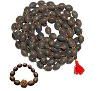 Limited Kamal Gatta Mala 108 Beads With Bracelet Original Big Lotus Seeds Japa Mala for Laxmi Pooja.2 Pcs