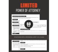 Limited Power of Attorney: Grant Specific Legal Authority - For Real Estate, Medical, Finance, or Personal Affairs
