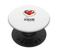 [Limited] Retro Pixel Heart XOXO Emote Art - Ragnarok PopSockets Adhesive PopGrip