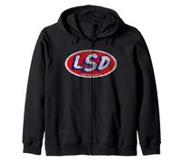 Limited Slip Differential Vintage Style Drift Drag Racing Zip Hoodie