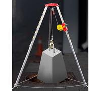 Limited Space Tripod Rescue Kit with 2.9m Drop Protection Cables for Safety Bottlenecks, Sewers, and Tunnels - Essential Emergency Equipment