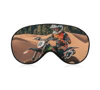 Limited Sport Motocross Blackout Sleep Eye Mask, Ventilated Fabric, Adjustable Wearing Style, Zero Pressure Sleeping Mask Soft Skin Friendly Eyeshade for Women Men