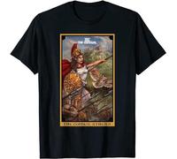 Limited The Goddess Athena The Emperor Tarot Card Greek Mythologys Tee Men T Shirt Men's Tops Tees Black M