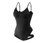 Limited Time Deals Extra Firm Shapewear Control Slimming Underwear for Women Bum Enhancing Pants Silicone Bra Inserts Push Up Stomach Flattening Extreme Shapers Seamless Full Body Tummy Slimmer Black