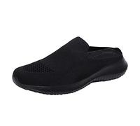 Limited Time Deals,Orthopedic Trainers for Women,Backless Slip on Shoes,Wide Fit Mules,Comfortable Plantar Fasciitis Orthotic Sneakers,Casual Round,Pay in 5 Monthly Payments Items Black