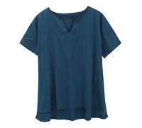 Limited Time Deals T Shirts for Men UK Short Sleeved Button Down Henley Regular Fit Cotton Print T-Shirt Trendy Longline Tee Gym 2025 Blouse Holiday Vacation Pleated Tank Dark Blue