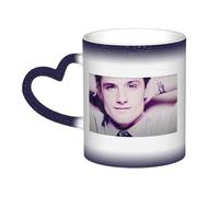 limitemm Josh Hutcherson Color Changing Mug Ceramic Heat Sensitive Coffee Cup with Handle Funny Gift for Men Women