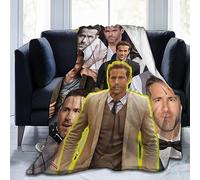 limitemm Super Soft Flannel Throw Ryan Reynolds Blanket Beach Blanket Decoration Bedroom Living Room Suitable for Children/Adults Throw Blankets 40"X30"