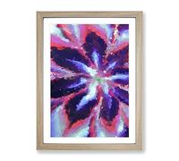 Limitless Abstract Framed Print | A3 Oak Framed Wall Art | Ready to Hang | Abstract Fantasy Picture | Living Room Bedroom Lounge Office