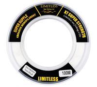 Limitless XT Super Strength Monofilament Fishing Line 100m - Ultra Clear Japanese Nylon | Shock Leader, Rig Body & Hook Length Mono | Abrasion Resistant | 50lb-100lb