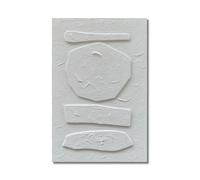 Limiyer Art 24x36 inch abstract art oil painting with white three-dimensional texture, in a modern minimalist style, is suitable for use as a home decoration item and can also be hung on the wall of