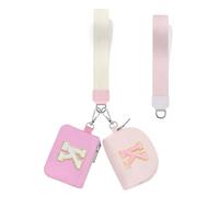 LIMKRIAN Initial Wristlet Wallets for Women,Small Dual Pouch Wristlet, Personalised Keychain Wallet, Mini Zip Around Coin Pouse, Monogrammed Wristlet Gifts (Letter K)