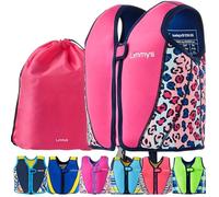 Limmys Neoprene Kids Swim Vest - Adjustable Buoyancy, Secure Fit, Awarded | Soft All-Day Comfort - Secure Durable Design - Parent-Approved - Carry Bag Included - High Visibility