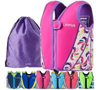 Limmys Neoprene Kids Swim Vest - Adjustable Buoyancy, Secure Fit, Awarded | Soft All-Day Comfort - Secure Durable Design - Parent-Approved - Carry Bag Included - High Visibility