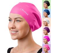 Limmys Premium Swimming Cap for Women with Long Hair - Soft Silicone Swim Cap for Women - Comfortable, Extra Room Fit, Chlorine Resistant, Hypoallergenic Swimming Hat
