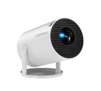 LIMOFF® Smart Projector Mini Projector BT5.0 with Android 11 Automatic Keystone Correction 220° Angle 130 Inch Display for Phone/PC/PS5/Xbox, 4K Home Cinema, 2024 Upgrade, Supports 5G