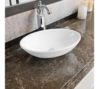 Limoge 7529 Ceramic 52cm x 32cm Oval Countertop Basin